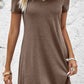 Short Sleeve V-Neck Mini Dress