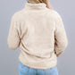 Leopard Snap Down Pocketed Collared Neck Jacket