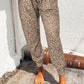 Leopard Pocketed Long Pants