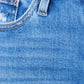 Kancan Full Size Distressed Raw Hem Bootcut Jeans