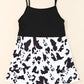 Animal Print Color Block Cami