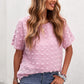Swiss Dot Round Neck Blouse