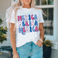 MERICA Graphic Round Neck Tee