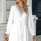 Contrast Flounce Sleeve Dress
