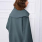 Half-Zip Lantern Sleeve Top