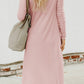 V-Neck Long Sleeve Cardigan with Pocket