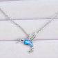Opal Bird 925 Sterling Silver Necklace