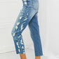 Judy Blue Laila Full Size Straight Leg Distressed Jeans