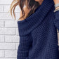 Openwork Off-Shoulder Sweater