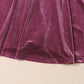 Smocked Mock Neck Long Sleeve Dress