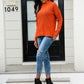 Mock Neck Long Sleeve Sweater