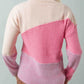 VERY J Color Block Long Sleeve Sweater