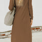 V-Neck Long Sleeve Cardigan with Pocket