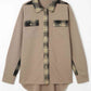 Plaid Button Down Collared Jacket