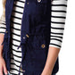 Drawstring Waist Vest with Pockets