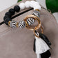 Beaded Keychain with Layered Tassel