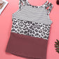 Color Block Shoulder Detail Tank