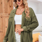 Button Up Long Sleeve Jacket with Pockets