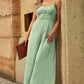 Spaghetti Strap Tied Seam Detail Jumpsuit