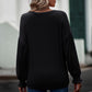 Round Neck Dropped Shoulder Flounce Sleeve T-Shirt