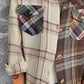 Plaid Collared Neck Button Down Shirt