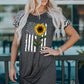 Sunflower Graphic Mixed Print Twisted Dress