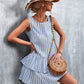 Striped Layered Sleeveless Dress