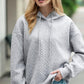 Drawstring Drop Shoulder Long Sleeve Hoodie
