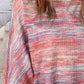 Heathered Round Neck Long Sleeve T-Shirt