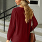 V-Neck Long Sleeve Blouse