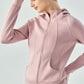 Zip Up Hooded Active Outerwear