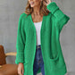 Open Front Long Sleeve Cardigan with Pockets