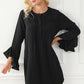 Round Neck Flare Sleeve Mini Dress