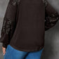 Plus Size Santa Graphic Sequin Long Sleeve Sweatshirt