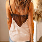 Contrast Spliced Lace Cami