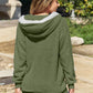 Zip Up Drawstring Hooded Jacket