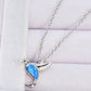 Opal Bird 925 Sterling Silver Necklace