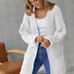 Open Front Long Sleeve Cardigan with Pockets