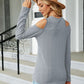Dropped Shoulder Long Sleeve Blouse