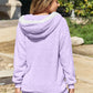 Zip Up Drawstring Hooded Jacket