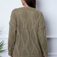 Round Neck Dropped Shoulder Sweater