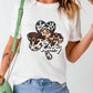 LUCKY Graphic Round Neck T-Shirt