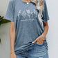 Graphic Round Neck Short Sleeve Tee