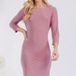 Celeste Full Size Round Neck Long Sleeve Slim Dress