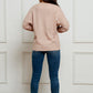 Sequin Animal Print Round Neck Sweatshirt