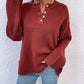 Quarter-Button Slit Sweater