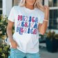MERICA Graphic Round Neck Tee