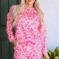 Full Size Leopard Round Neck Top and Tied Shorts Set