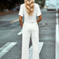 Textured Flutter Sleeve Top and Pants Set