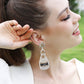 Beaded Champagne Bottle Earrings